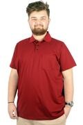 تیشرت یقه پولو سایز بزرگ مردانه تک جیب قرمز برند ModeXL