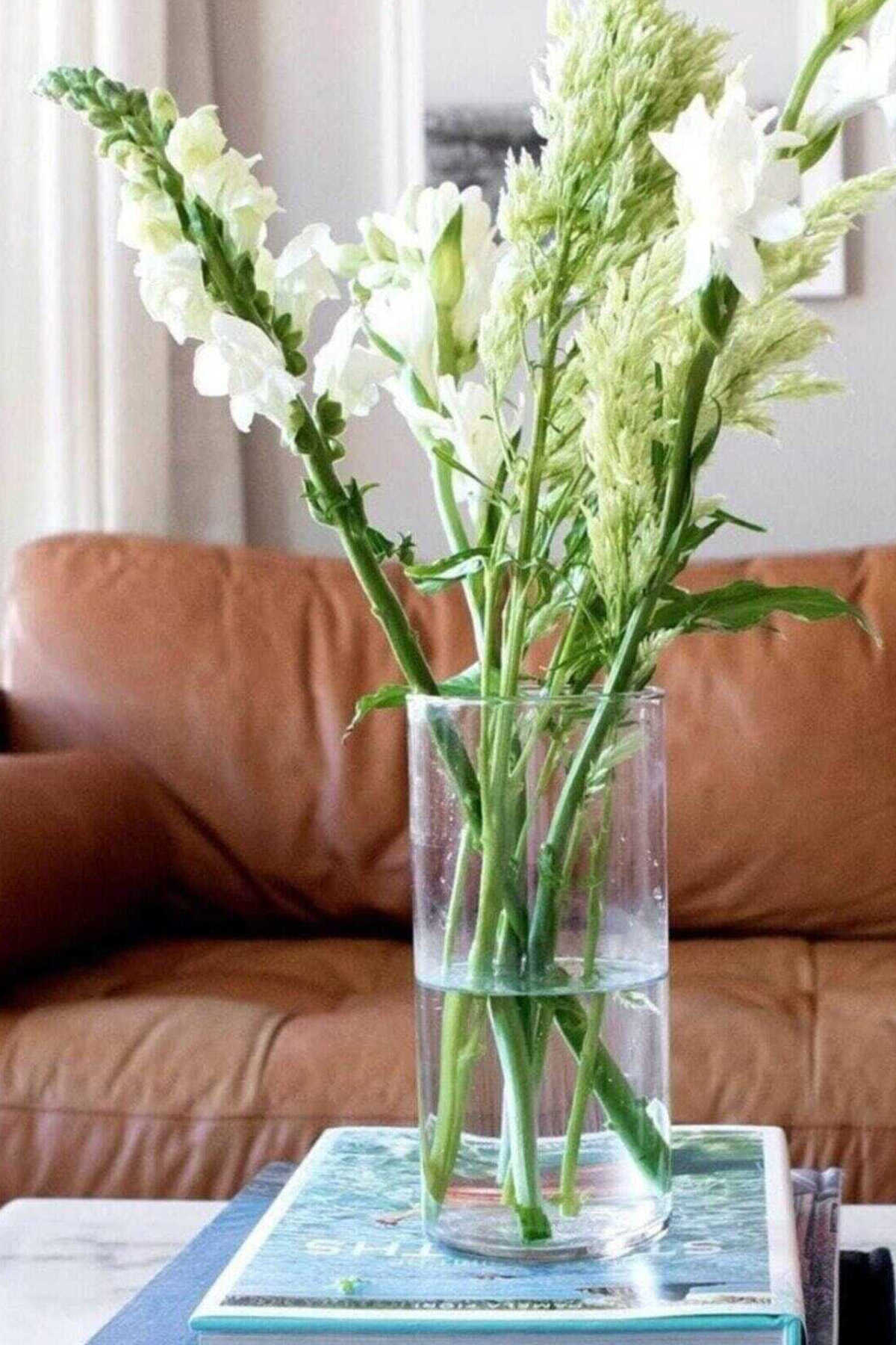 گلدان شیشه ای نقره ای برند Paşabahçe