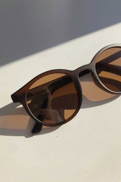 عینک آفتابی زنانه قهوه ای برند HermanaModa