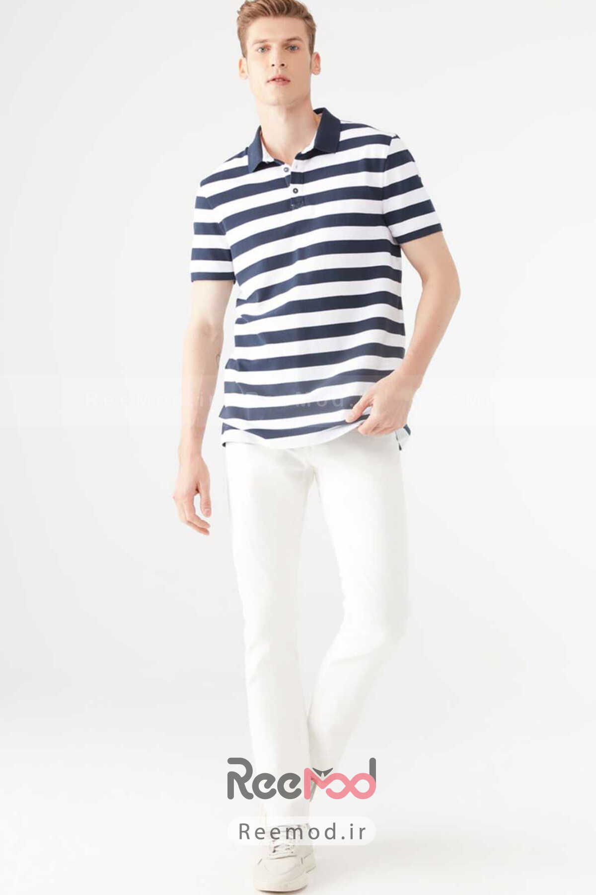 شلوار جین اندامی مردانه سفید برند Mavi 