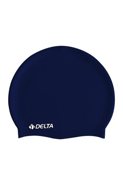 کلاه سیلیکونی استخر سرمه ای برند Delta