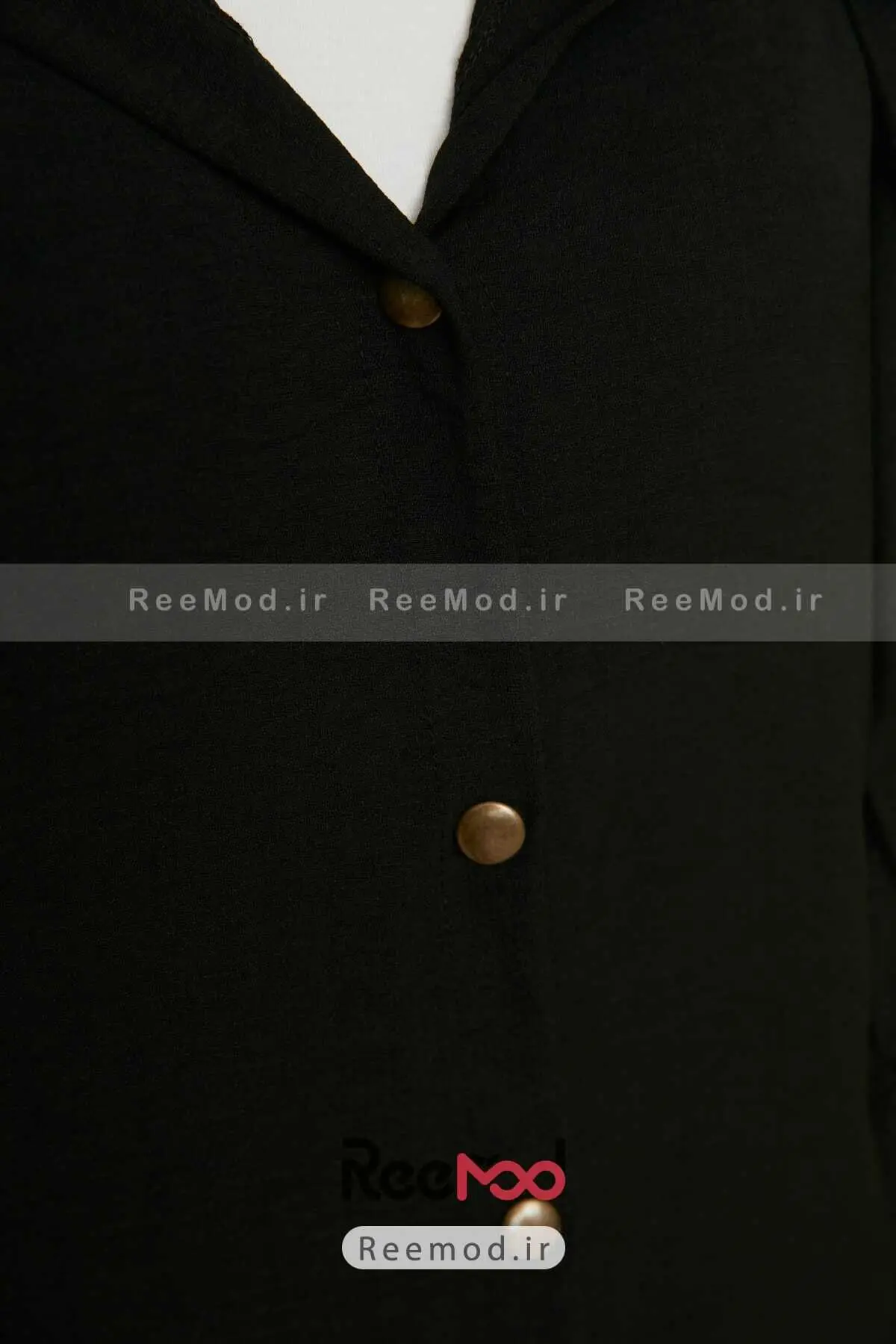 مانتو اسپرت بلند کلاه دار مشکی برند Trendyol Modest