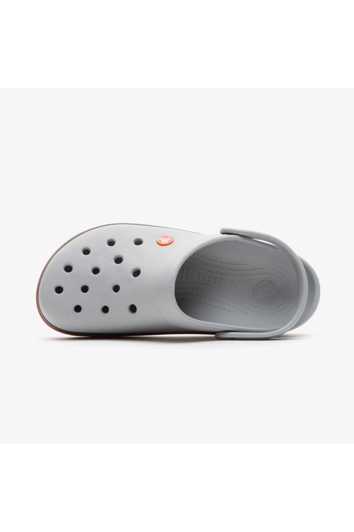 دمپایی جلو بسته پشت بندی یونیسکس خاکستری روشن برند Crocs