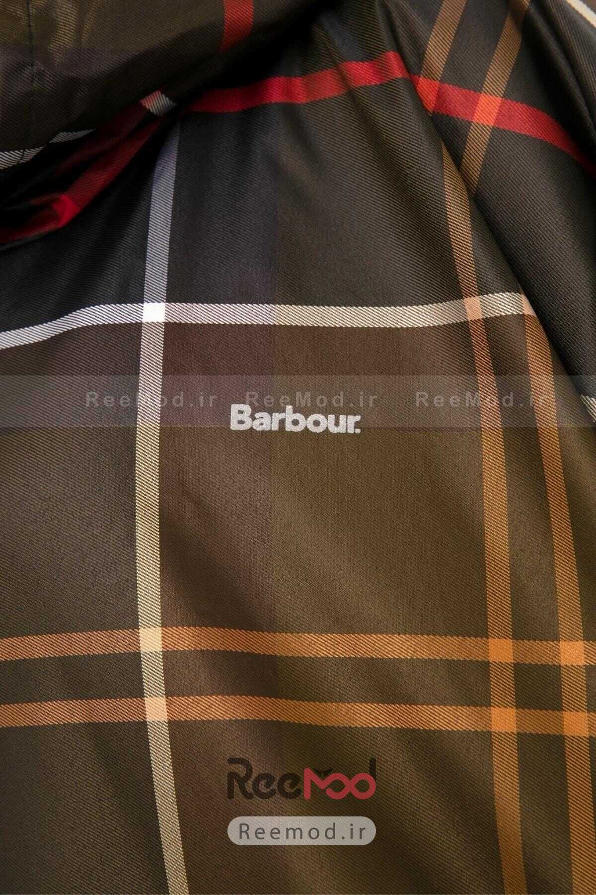 پانچو زنانه چهارخانه کلاه دار چند رنگ برند Barbour