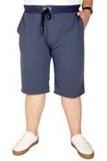 شلوارک مردانه سایز بزرگ ساده جیب دار بندی آبی برند ModeXL