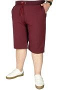 شلوارک مردانه سایز بزرگ ساده جیب دار بندی قرمز برند ModeXL