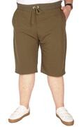 شلوارک مردانه سایز بزرگ ساده جیب دار بندی سبز برند ModeXL