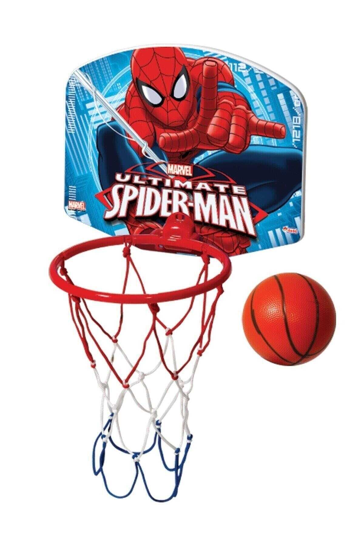 حلقه بسکتبال دیواری کوچک طرح مرد عنکبوتی همراه توپ بسکتبال قرمز برند SPIDERMAN 