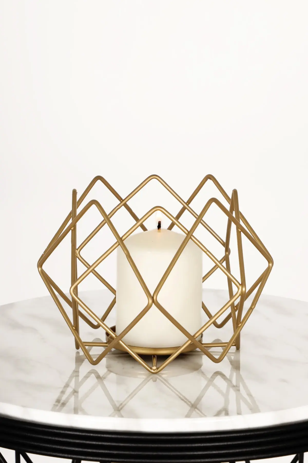 جاشمعی فلزی تزئینی آکوا طلایی برند Begüsa