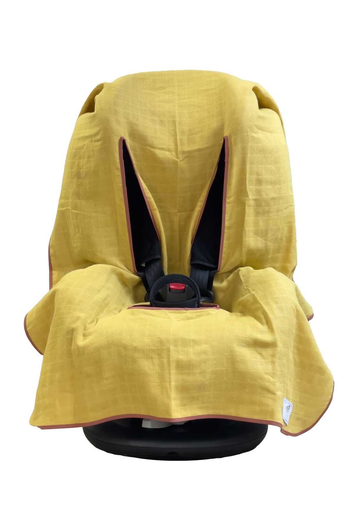 روکش صندلی ماشین کودک همراه کیف پارچه ای کوچک زرد برند Ezh