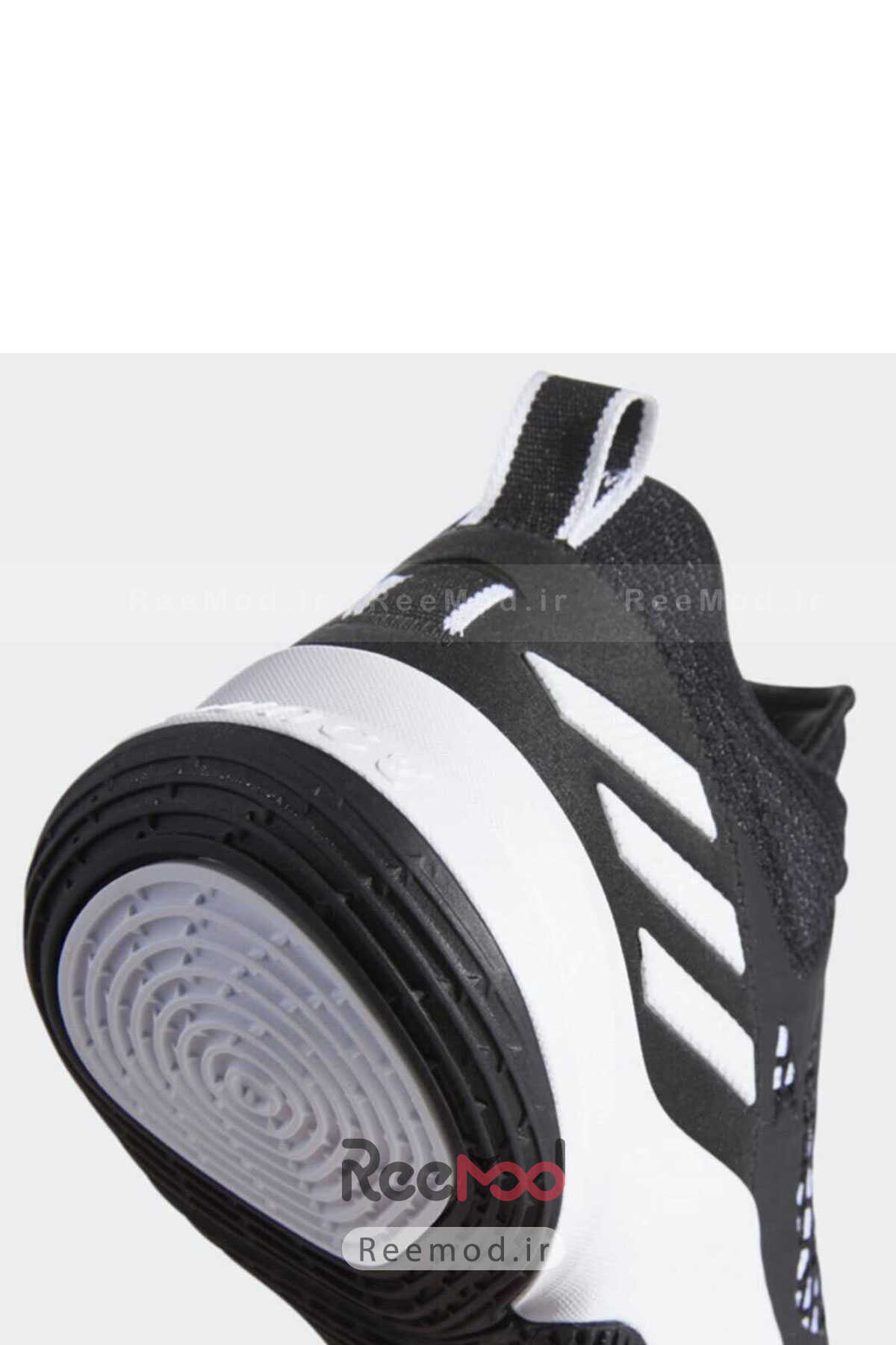 کفش بسکتبال مردانه دو رنگ مشکی سفید برند adidas 