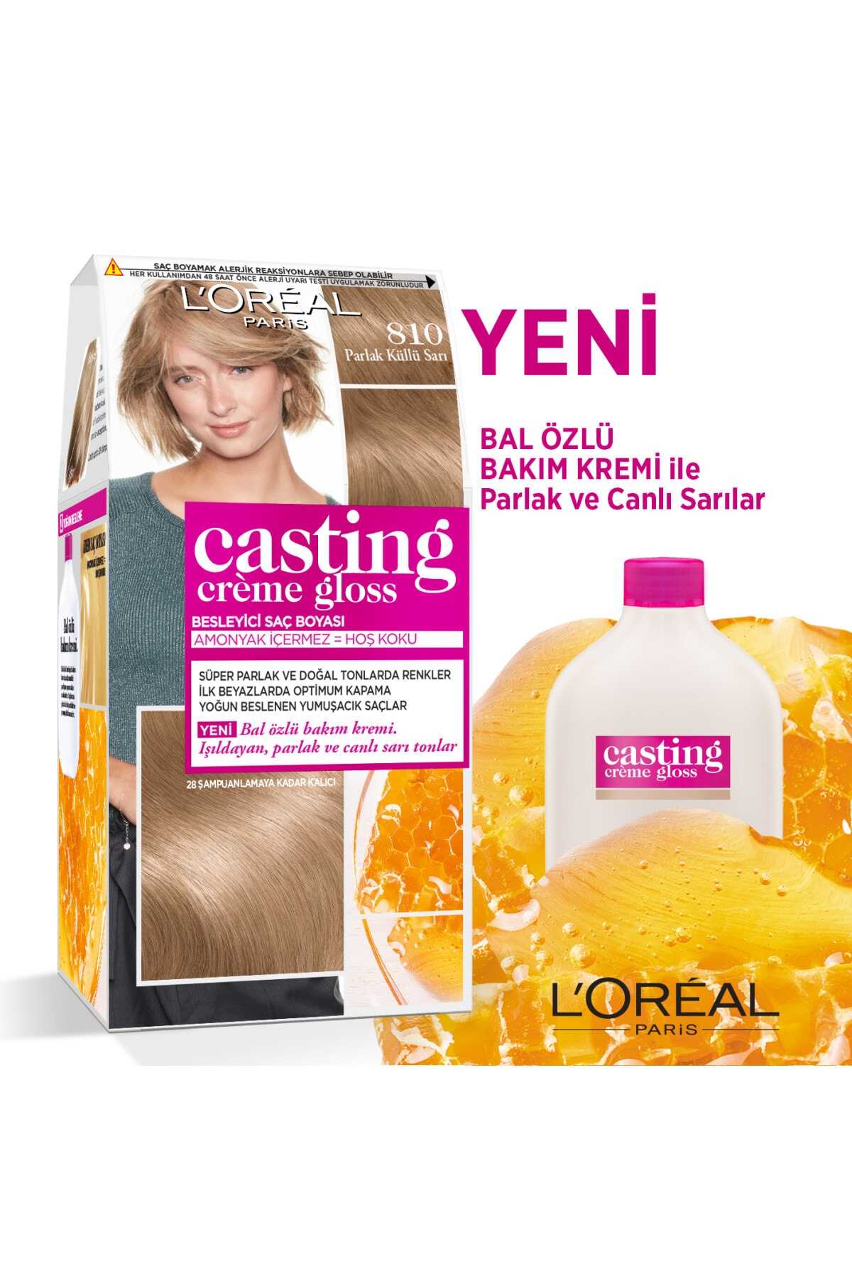 رنگ مو بلوند خاکستری کد 810 برند L'Oreal Paris