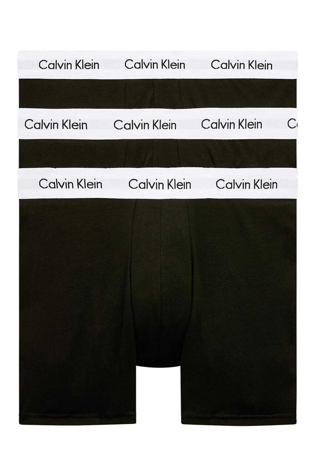 شورت باکسر مردانه بسته 3 عددی مشکی مدل Nb1770a 3p برند Calvin Klein