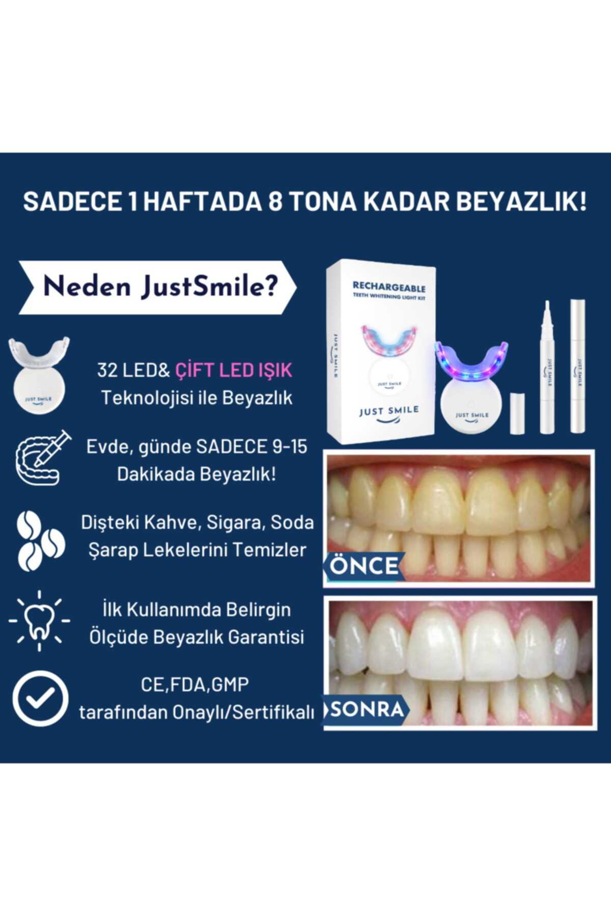 ست ژل سفید کننده دندان برند JustSmile