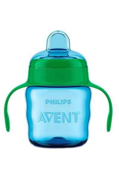 لیوان دسته دار کودک 200 میل سبز آبی برند Philips Avent