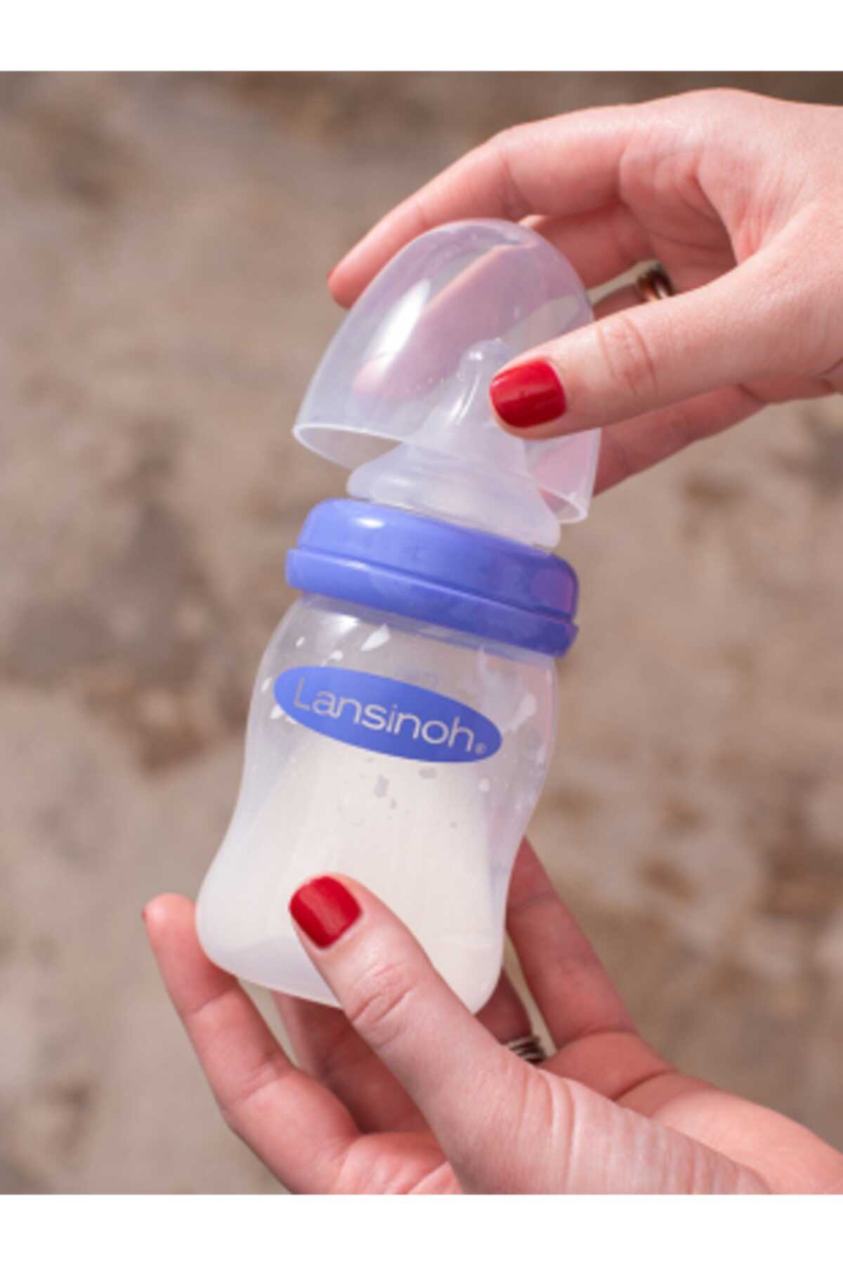 شیشه شیر کودک یونیسکس 160 میل بنفش برند LANSINOH 