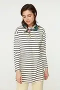 تونیک نخی مدل راه راه برند Trendyol Modest