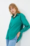 پیراهن زنانه ساده تک جیب سبز برند TRENDYOLMİLLA 