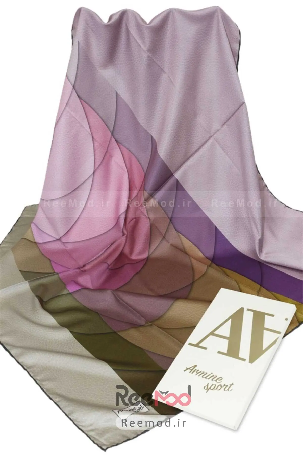 روسری طرح دار زنانه چند رنگ برند Armine 