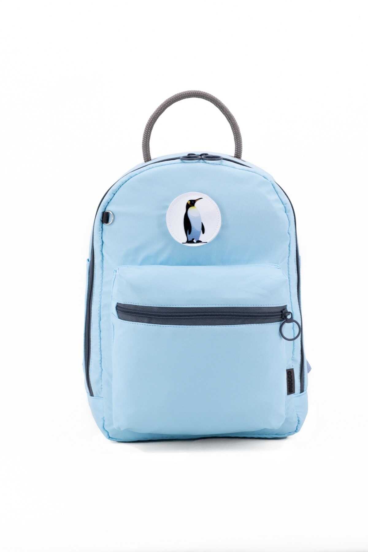 کیف لوازم کودک جیب بزرگ آبی روشن برند MUCCO 