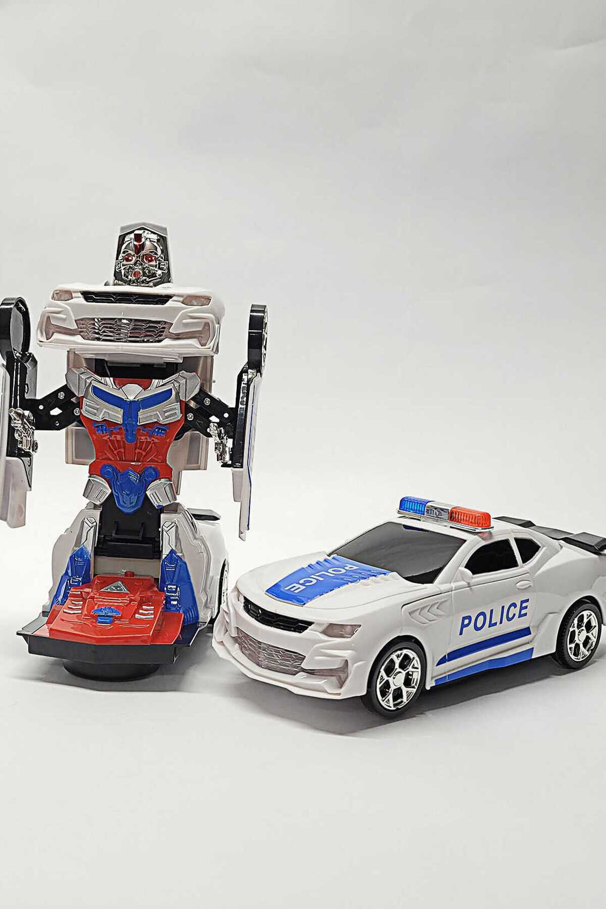 ماشین رباتی پلیس اسبا بازی سفید برند MRÇ