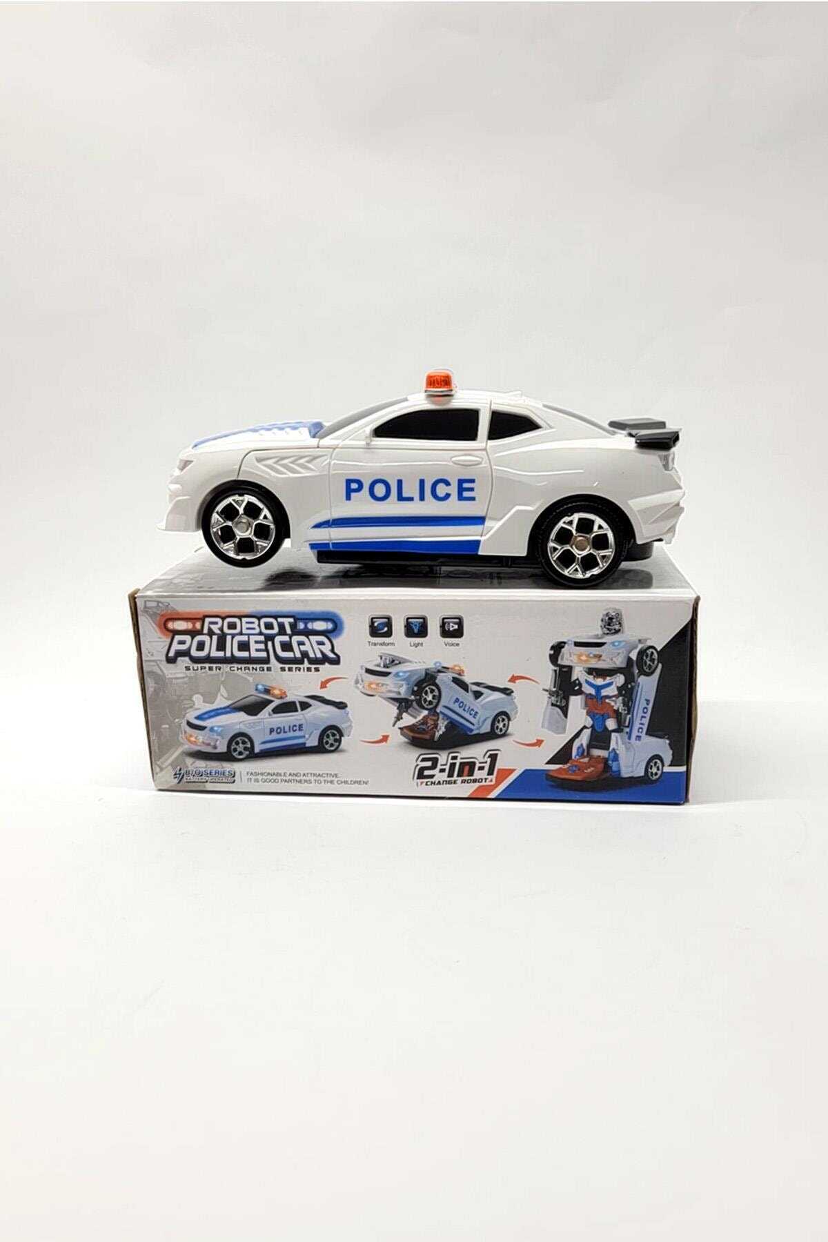 ماشین رباتی پلیس اسبا بازی سفید برند MRÇ