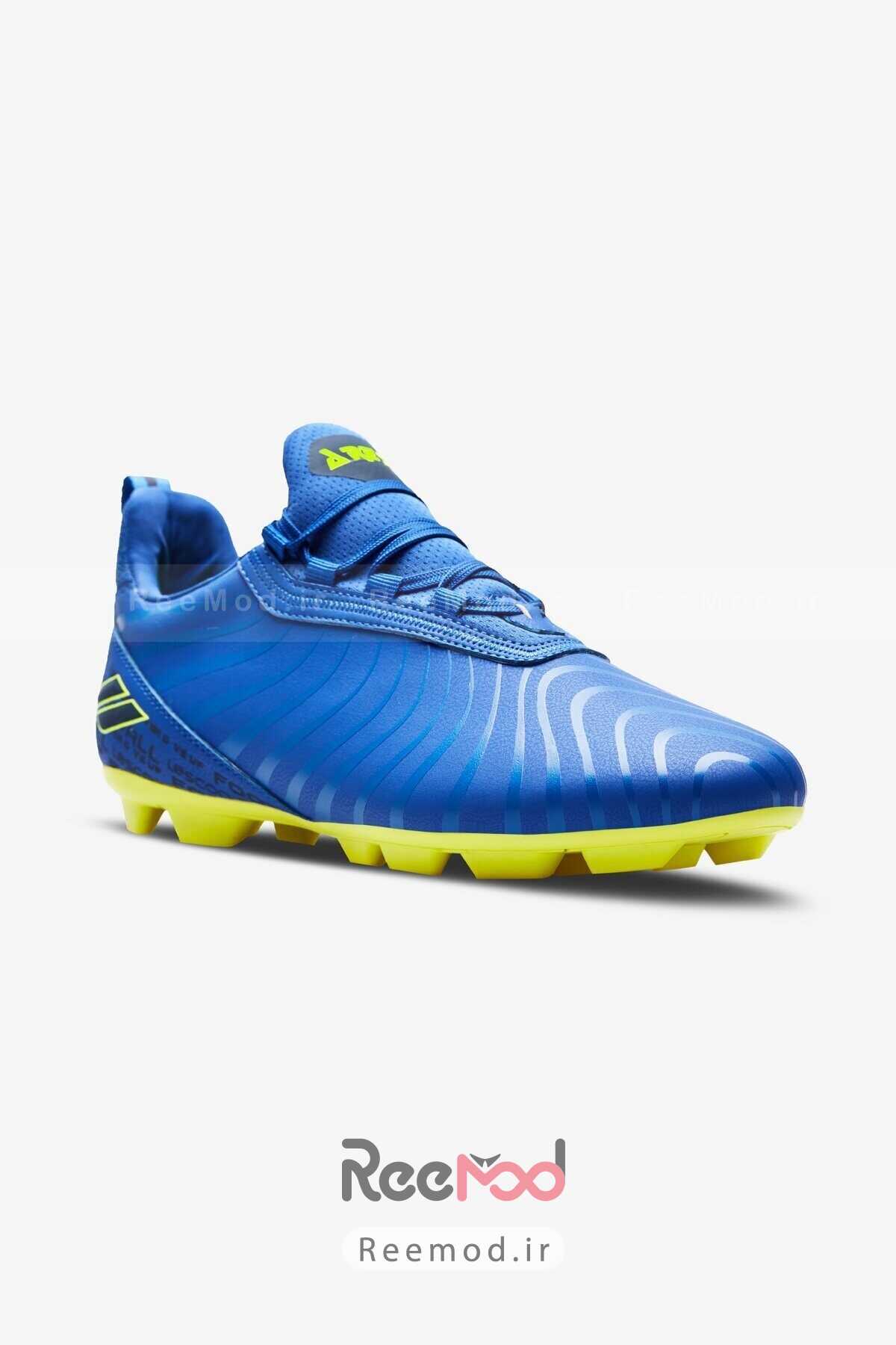 کفش فوتبالی مردانه طرح دار آبی برند Lescon