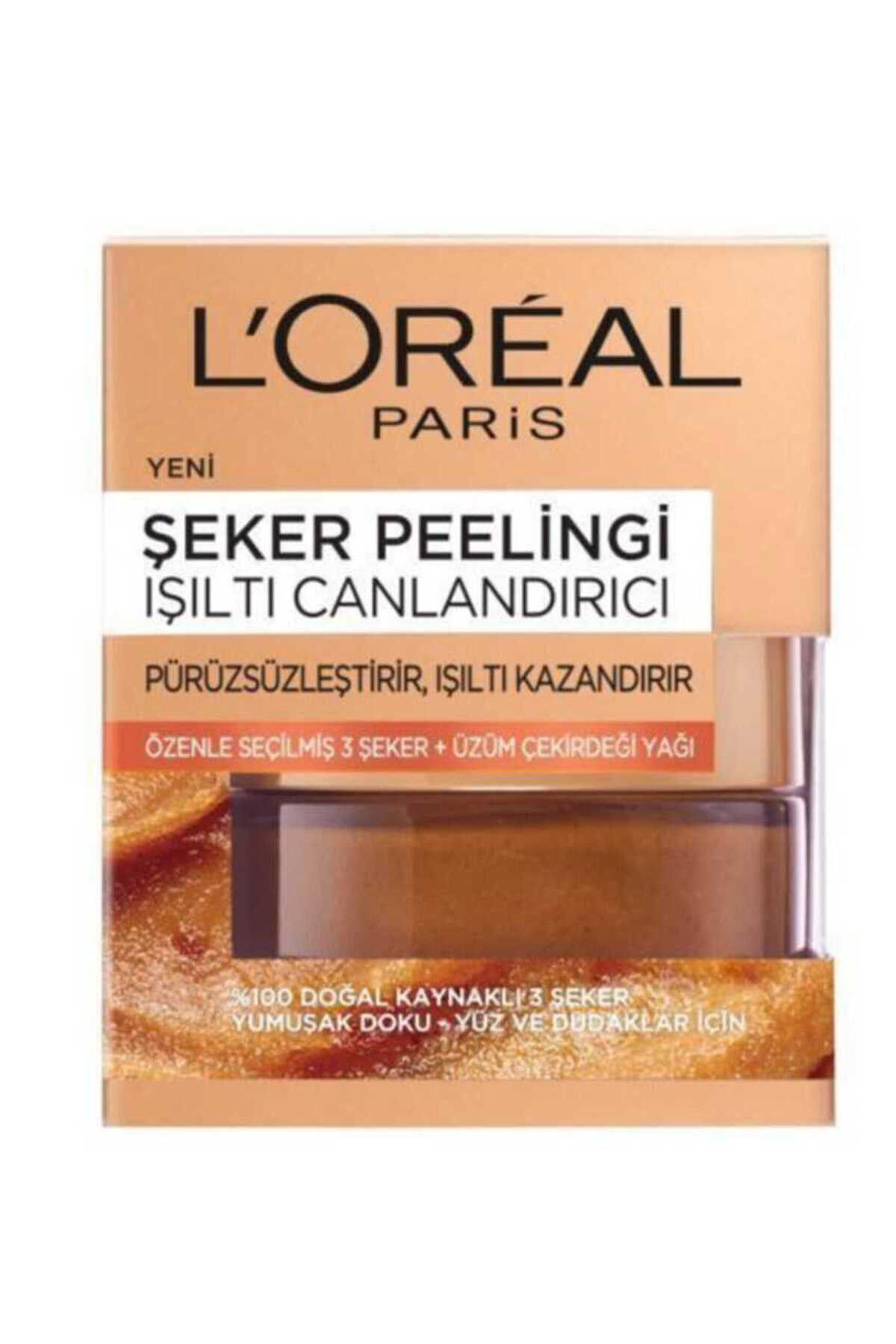 اسکراب لایه بردار شکری - درخشان کننده 50 برند L'Oreal Paris