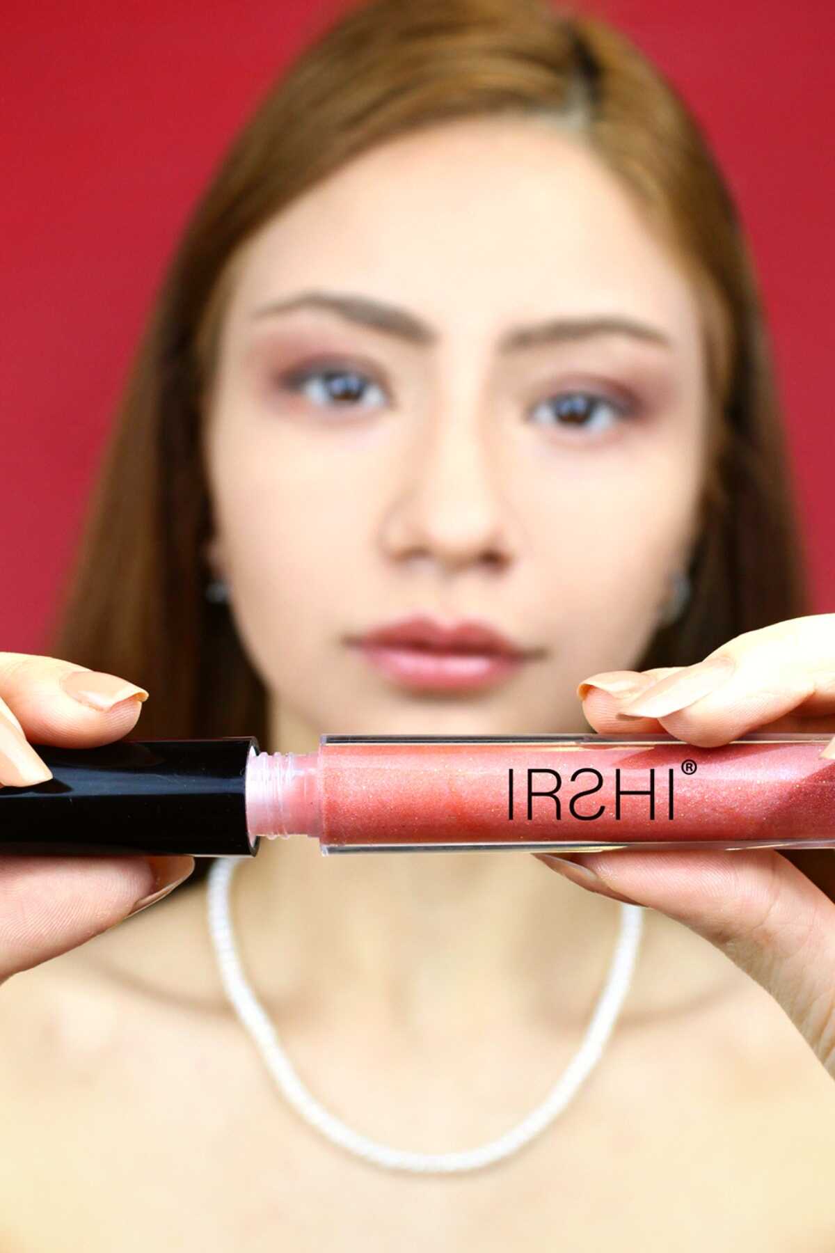 برق لب مایع شاین  5 میل آجری روشن برند IRSHI 