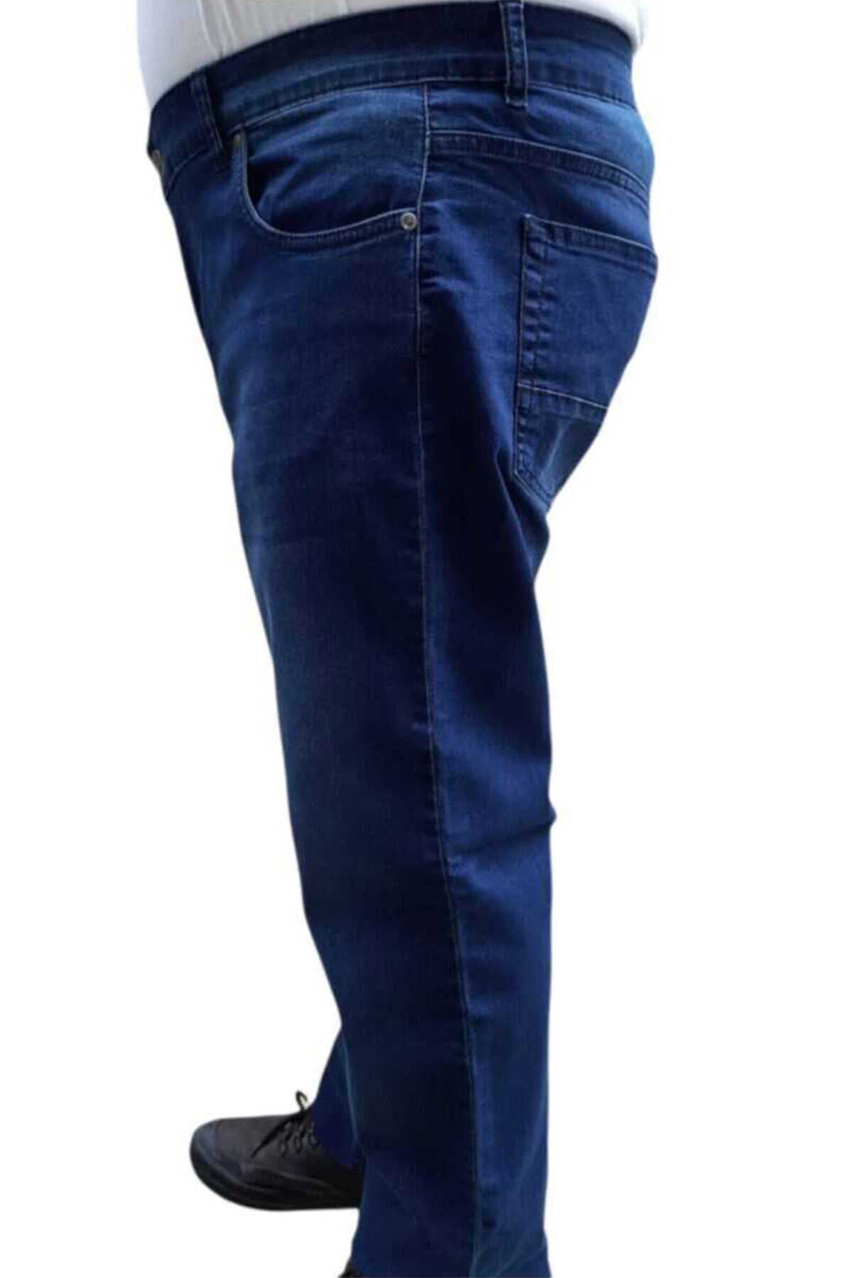 شلوار جین مردانه سایز بزرگ آبی 