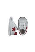 کفش نوزاد بند دار طرح ستاره قرمز سفید برند Babexi 
