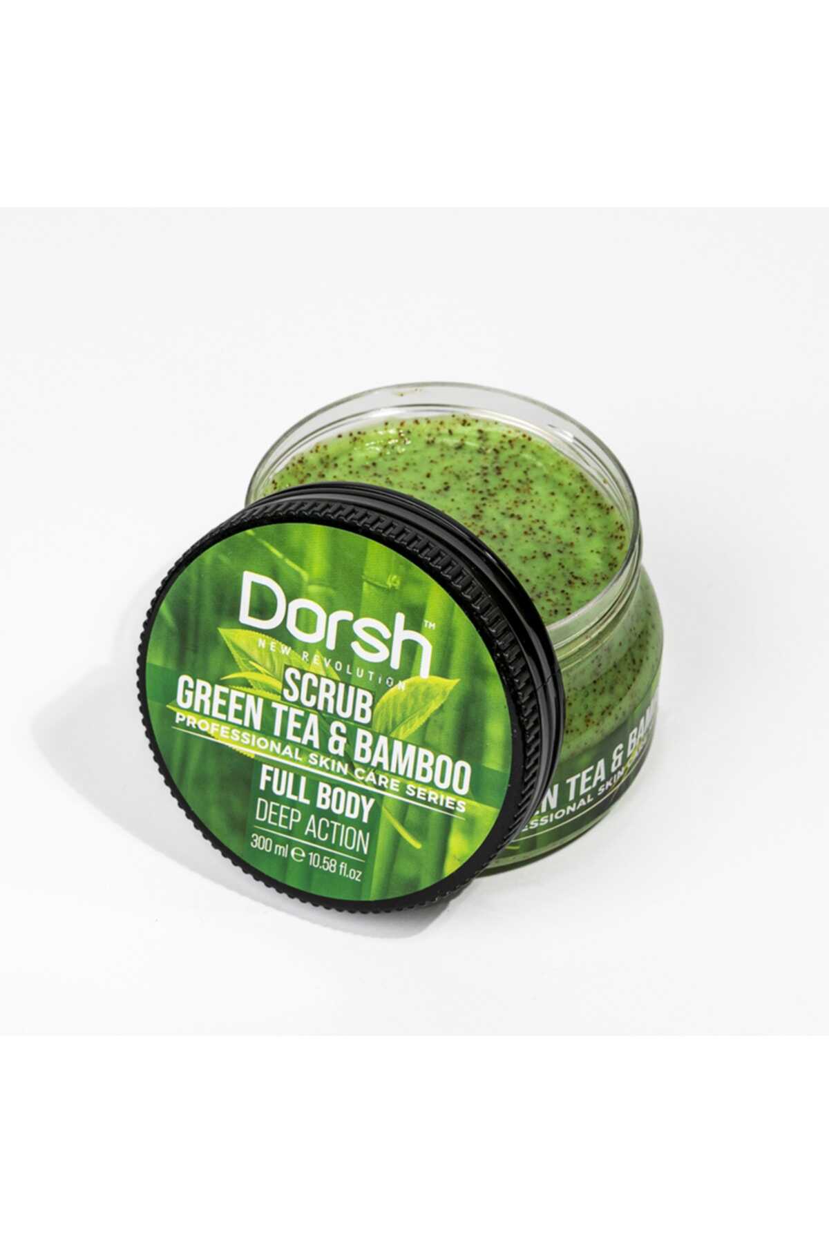 اسکراب صورت - بدن  میل عصاره چای سبز - بامبو برند Dorsh