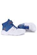 کفش بسکتبال پسرانه دو رنگ سفید آبی برند Kiko Kids