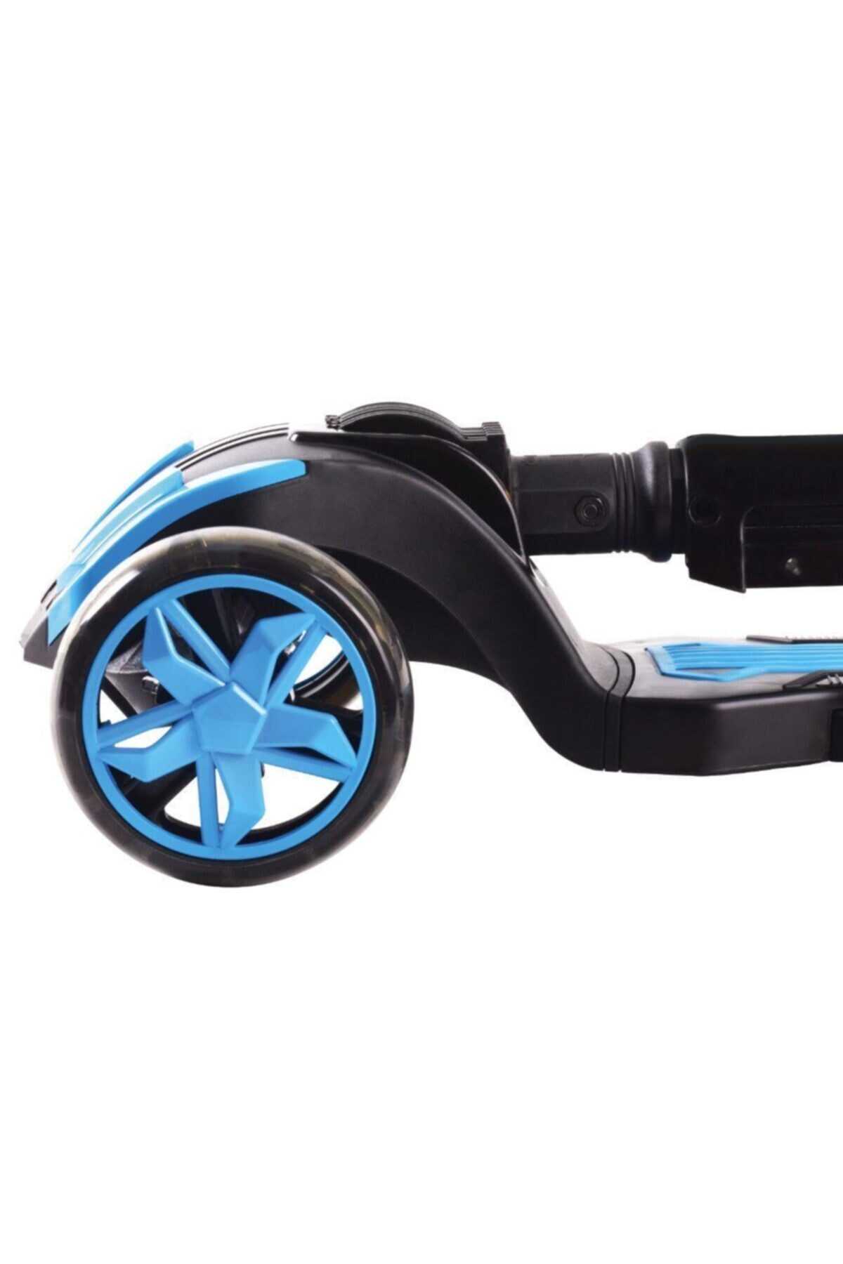 اسکوتر 3 چرخ بچه گانه صندلی دار Cool Wheels چراغ LED آبی برند Furkan Toys