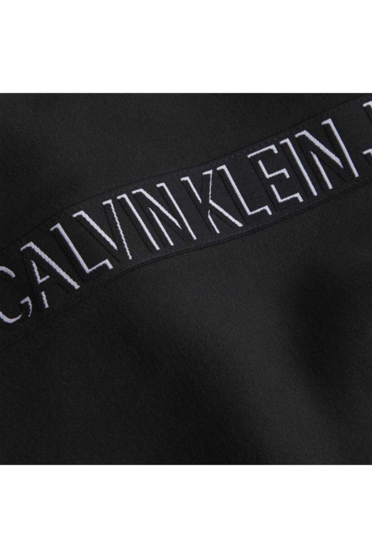 شلوار ورزشی مردانه کمر کش چاپ دار مشکی برند Calvin Klein