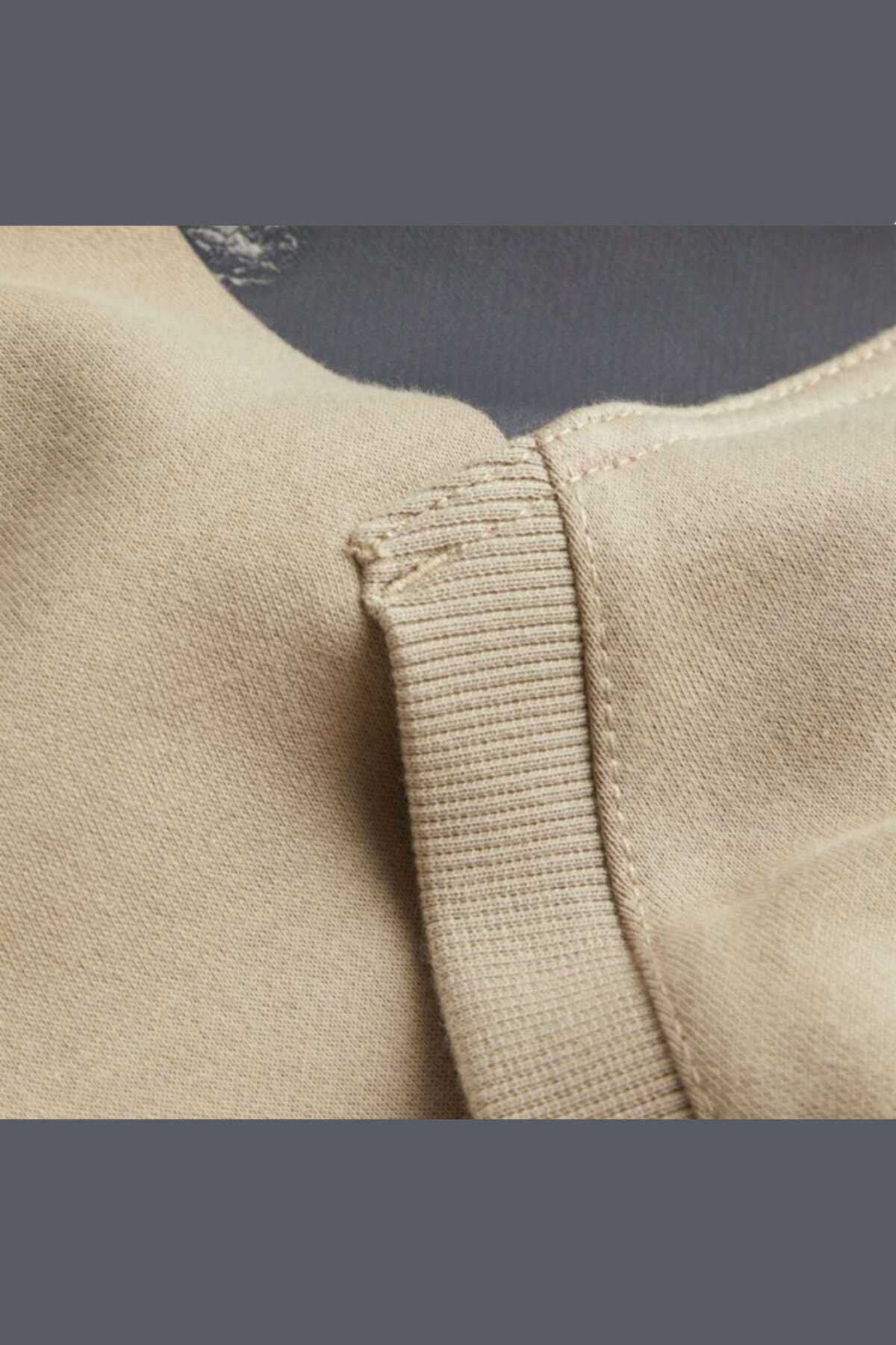 هودی مردانه چاپ دار گندمی برند Calvin Klein