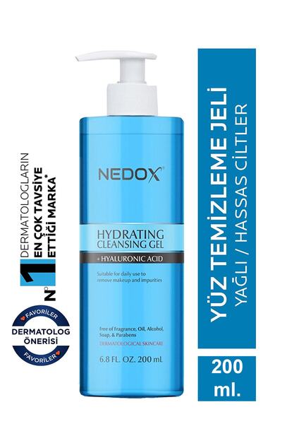 ژل پاک کننده صورت مناسب پوست چرب 200 میل برند NEDOX 