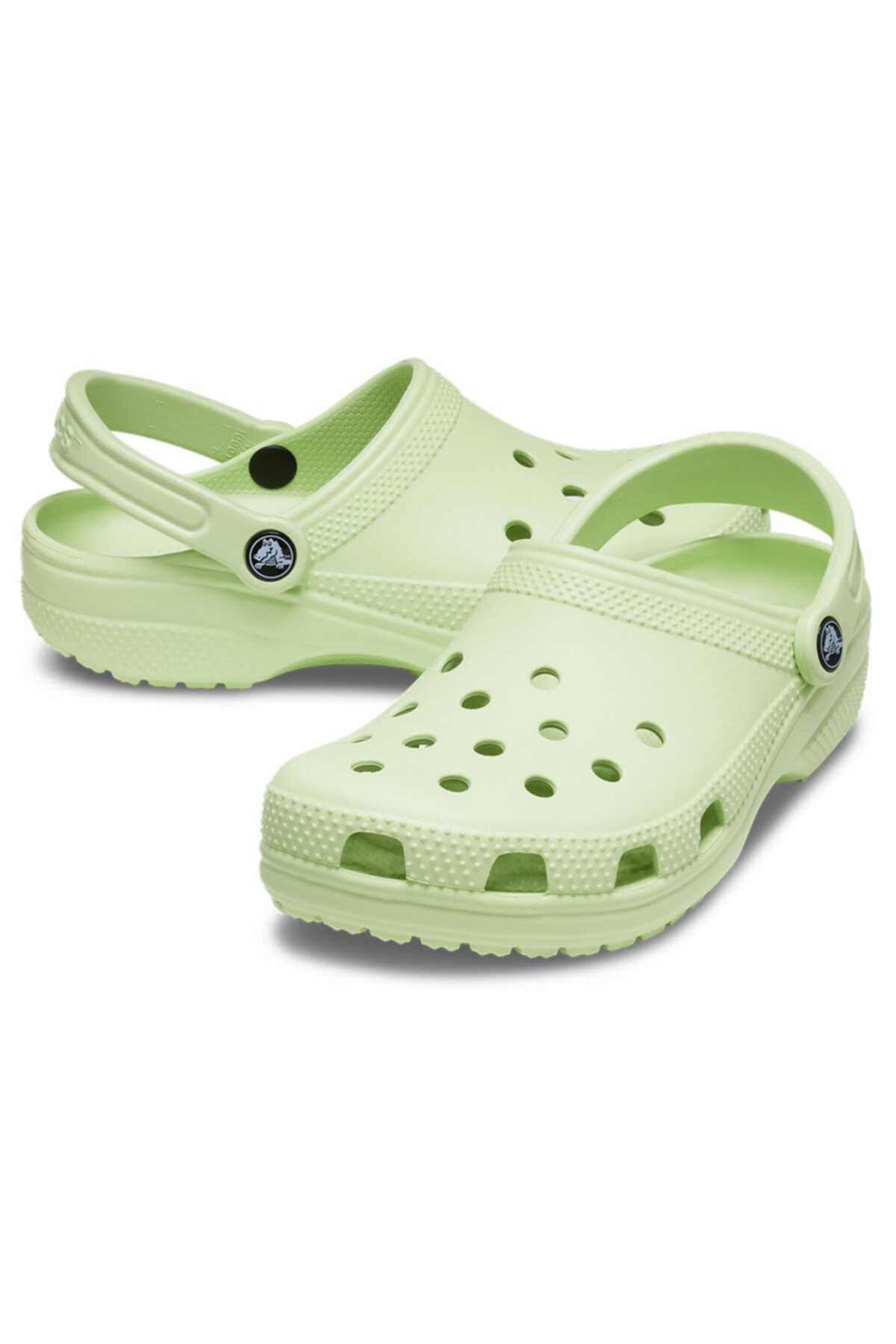 صندل طرح دار یونیسکس سبز لیمویی برند Crocs