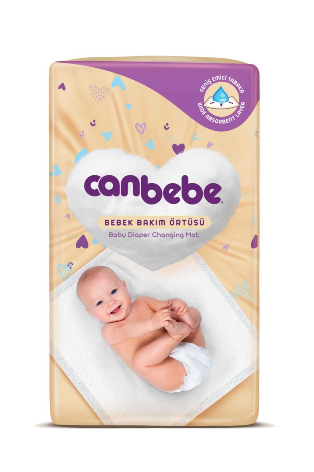 زیر انداز یکبار مصرف تعویض پوشک کودک بسته 8 عددی برند Canbebe 