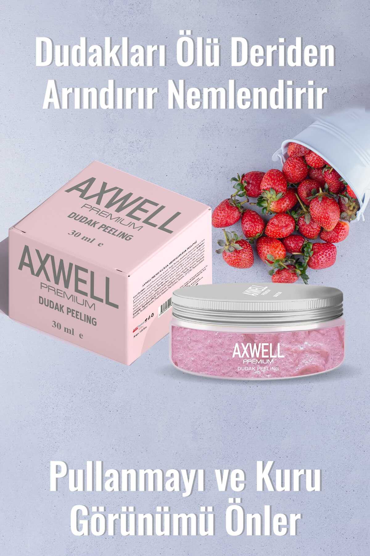 اسکراب لب طعم توت فرنگی 30 میلی لیتر برند AXWELL 