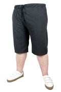 شلوارک مردانه سایز بزرگ ساده جیب دار بندی دودی برند ModeXL