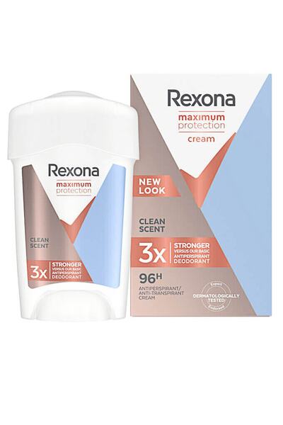 کرم دئودورانت ضد تعریق - ضد لک 96 ساعته یونیسکس 45 میل مدل Clent Scent برند Rexona 
