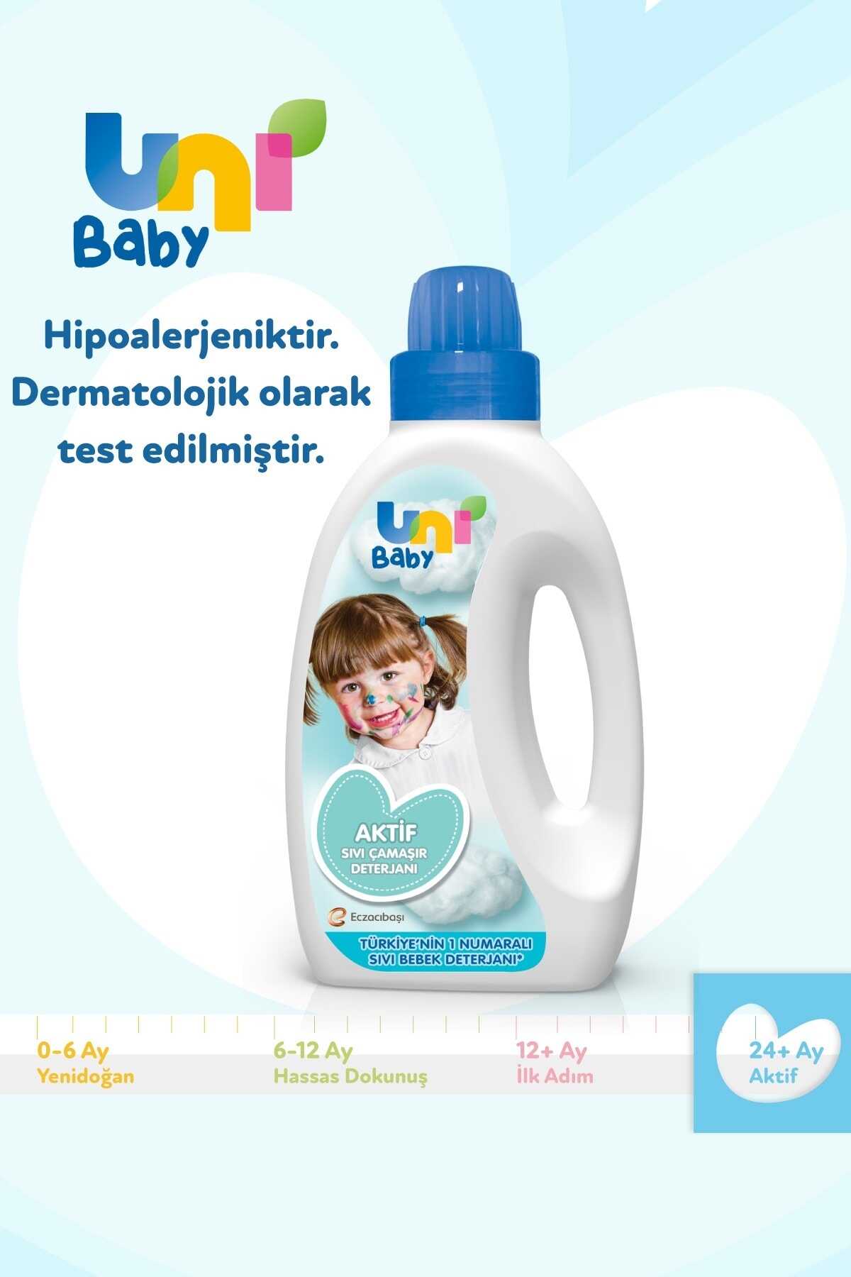 مایع لباسشویی کودک 1.5 لیتر مجموعه 3 عددی برند Uni Baby