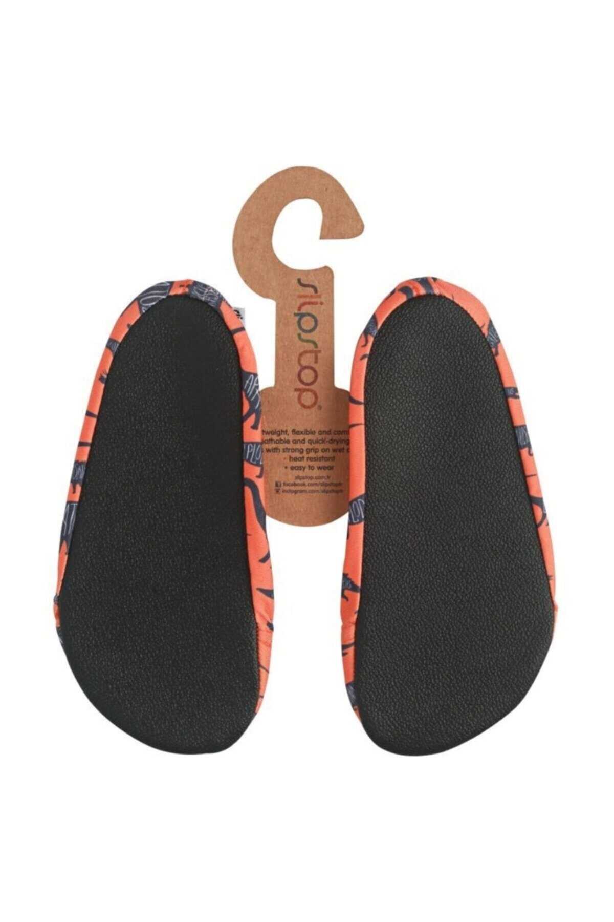 کفش ساحلی بچه گانه پسرانه طرح کانگورو نارنجی برند SLIPSTOP
