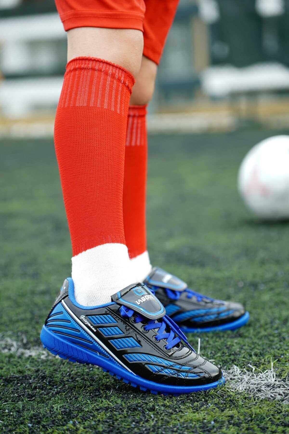 کفش فوتبال مردانه مدل آستروتورف براق آبی برند PROTOPTAN