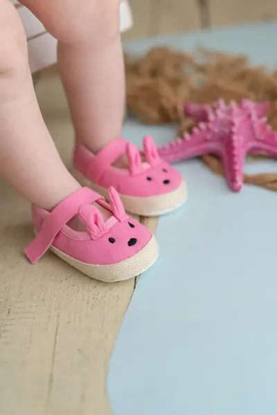 کفش نوزاد دختر مدل خرگوش فرست استپ - 285538581
