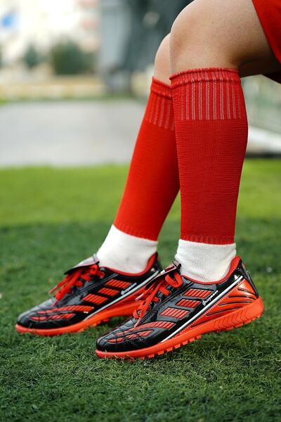 کفش فوتبال مردانه مدل آستروتورف براق قرمز برند PROTOPTAN