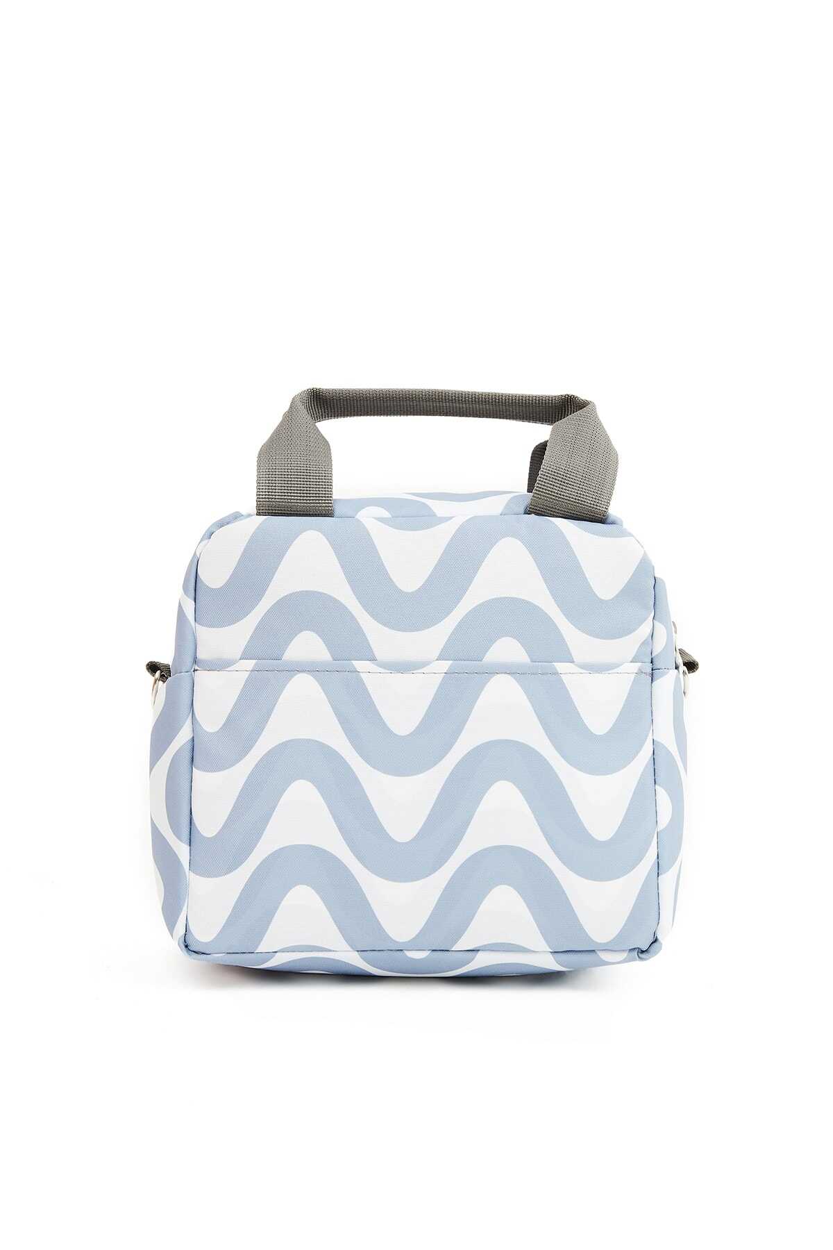 کیف تغذیه طرح موج یونیسکس دو رنگ سفید آبی برند Ecrou 