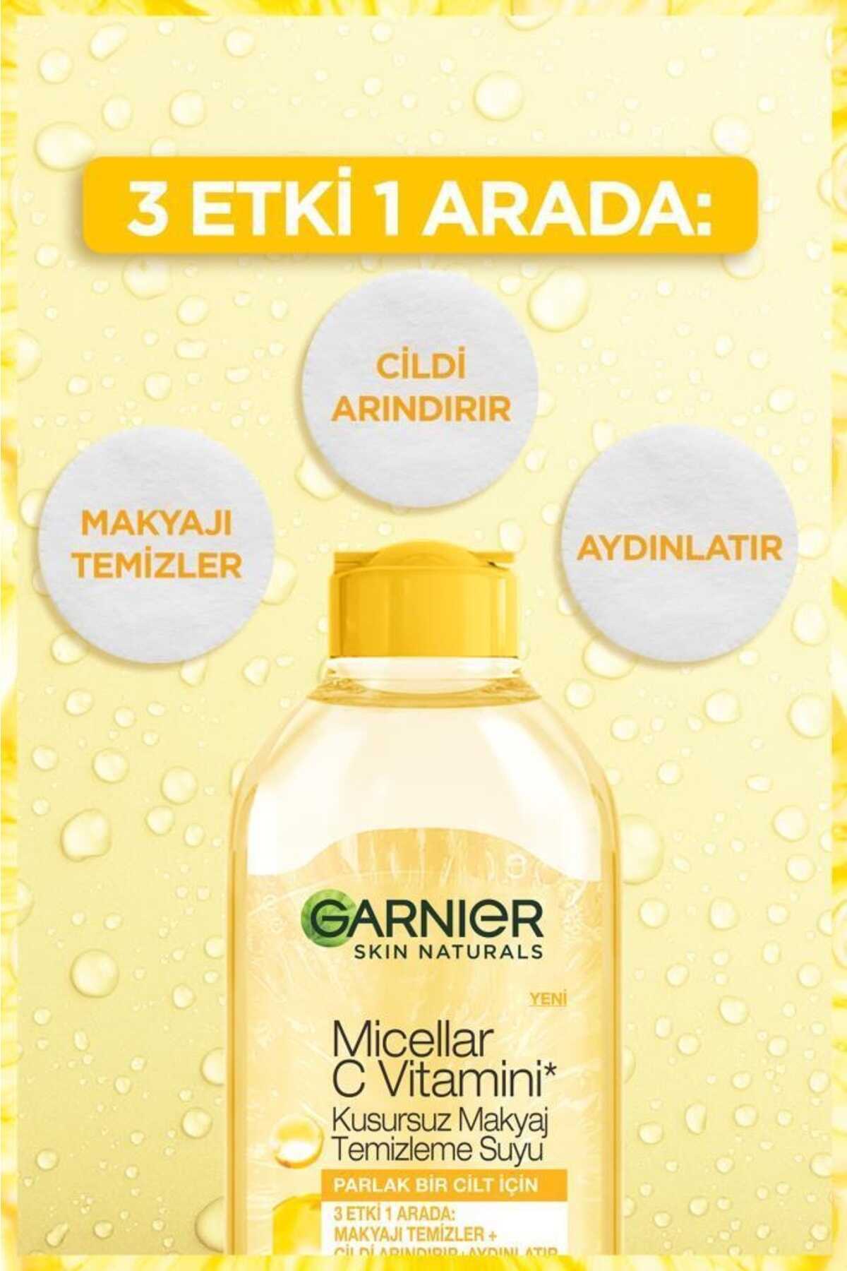 محلول پاک کننده آرایش میسلار 400 میل برند Garnier 