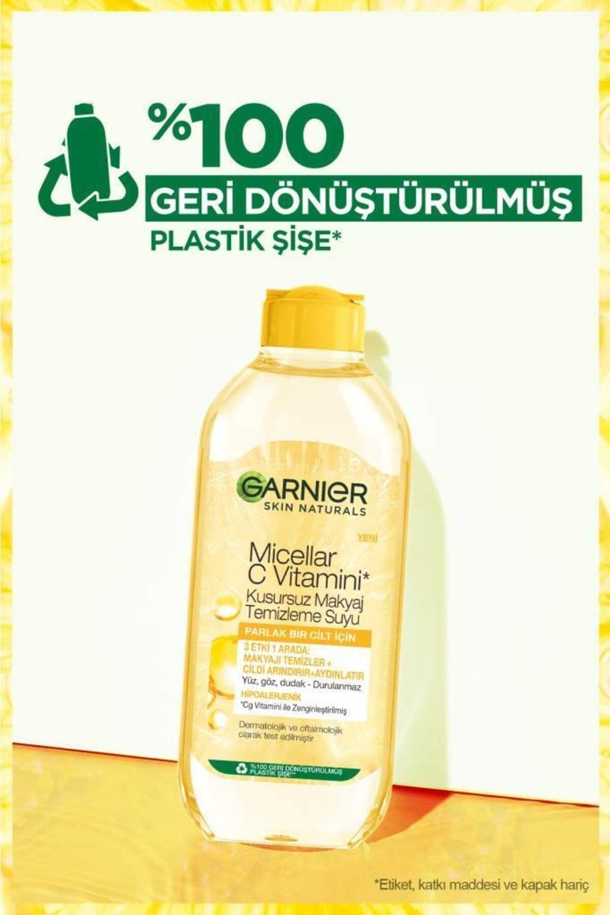 محلول پاک کننده آرایش میسلار 400 میل برند Garnier 